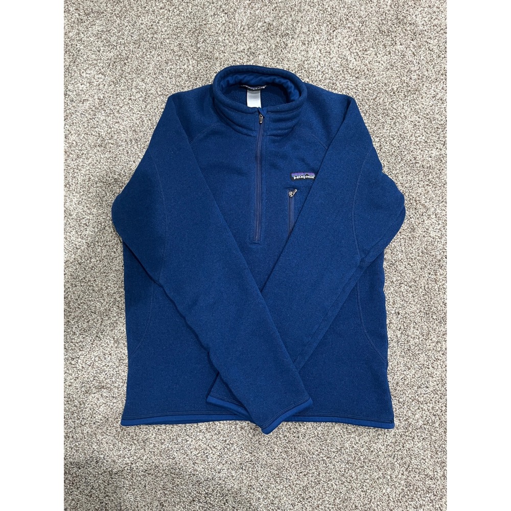 Patagonia Better Sweater 1/4 Zip Fleece Pullover Mens XS Navy Blue 25527